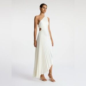 A.L.C Delfina Satin Pleated Dress - Size 2 - Worn Once